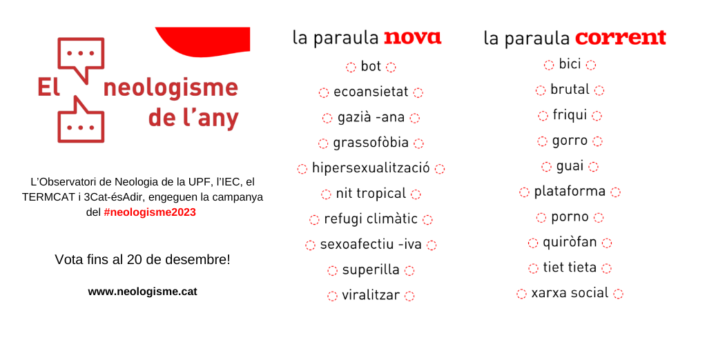 Arriba la campanya del «Neologisme de l’any 2023»: novetats per a la desena edició